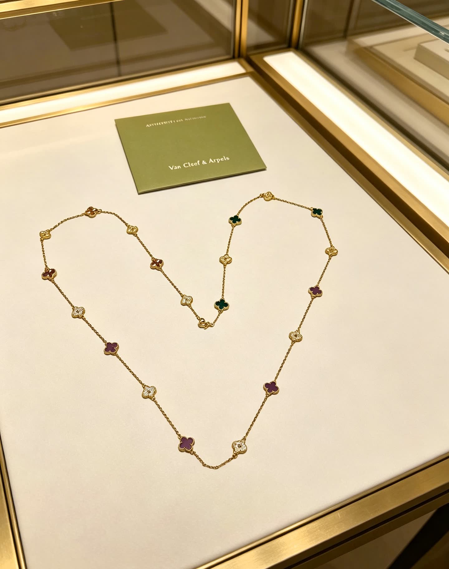 Van Cleef & Arpels Vintage Alhambra Gold Necklace